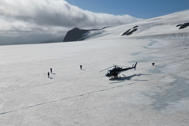 De Reykjavik: excursão de helicóptero de fogo e gelo com 2 aterrissagens