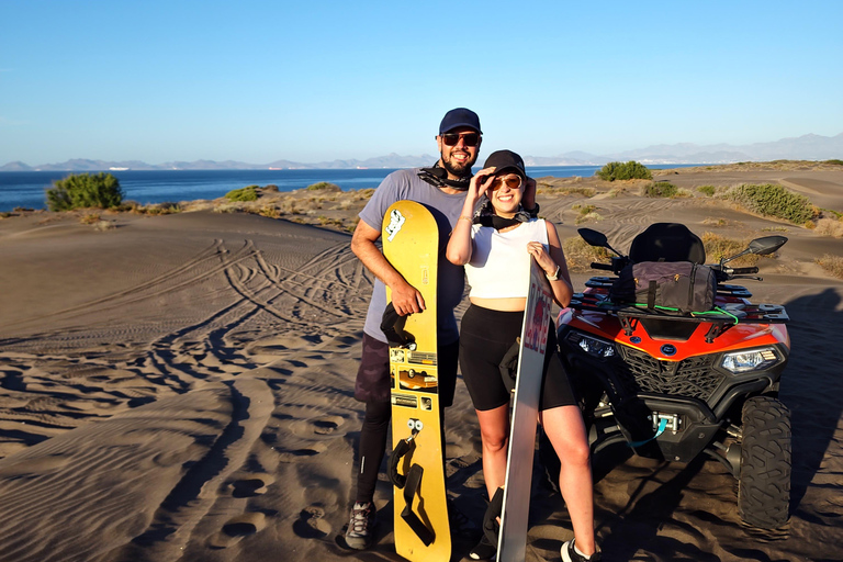 La Paz: ATV quad + sandboarding on the Mogote dunes La Paz: ATV + sandboarding on the Mogote dunes
