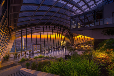 London: Sky Garden Afternoon Entry & Glass of Moët & Table