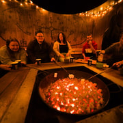 Abisko: barbacoa de inspiración sami y búsqueda de la aurora boreal