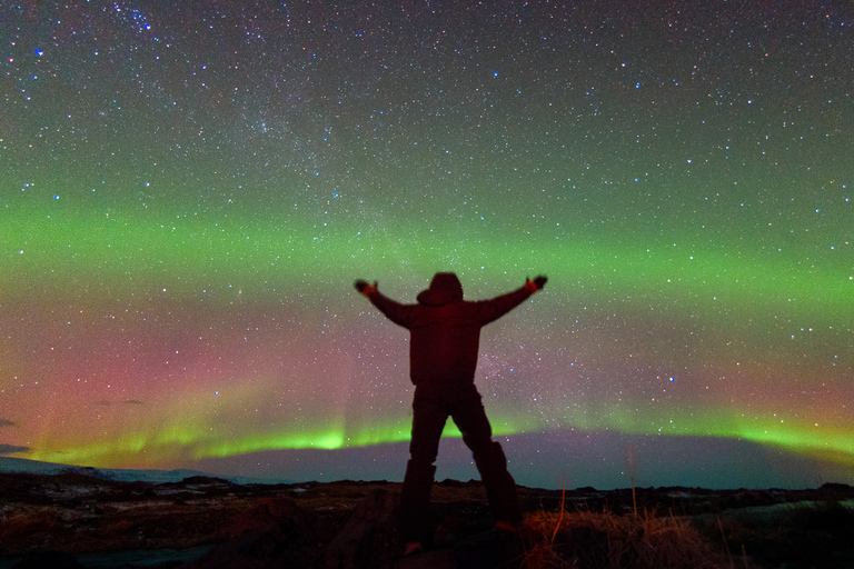 Desde Reikiavik: persecución de la aurora boreal con chocolate calienteDesde Reikiavik: observación de la aurora boreal con chocolate caliente