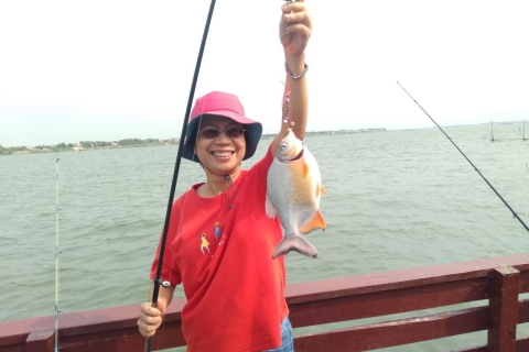 Vissen op de Mekong rivier