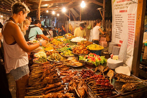 Luang Prabang: Night Market Private Food Tour and BBQ Dinner