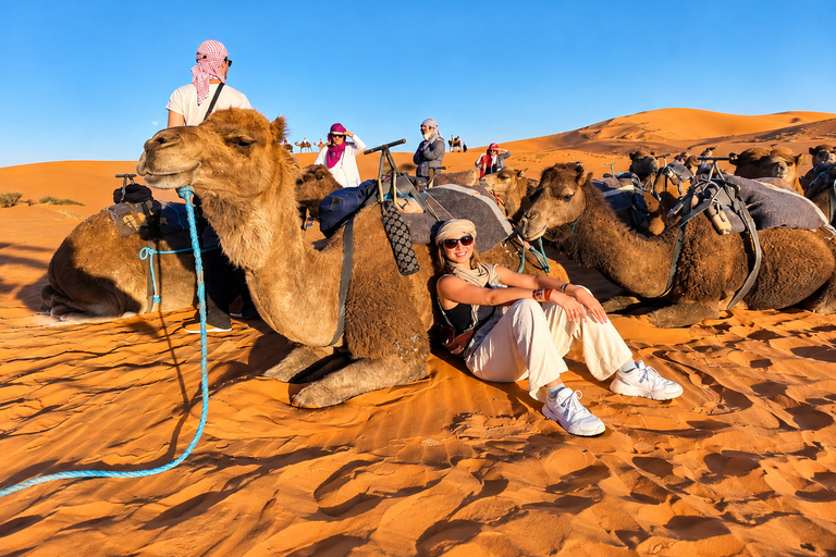 Agadir to Marrakech: 3-Day Merzouga Camel Ride & Luxury Camp Private luxury Sahara tour – exclusive experience