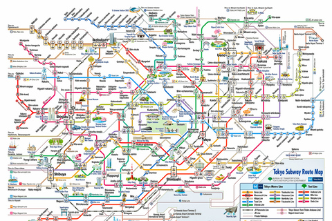 Tokio: 24-Stunden-, 48-Stunden- oder 72-Stunden-Ticket für die U-Bahn24-Stunden-Pass