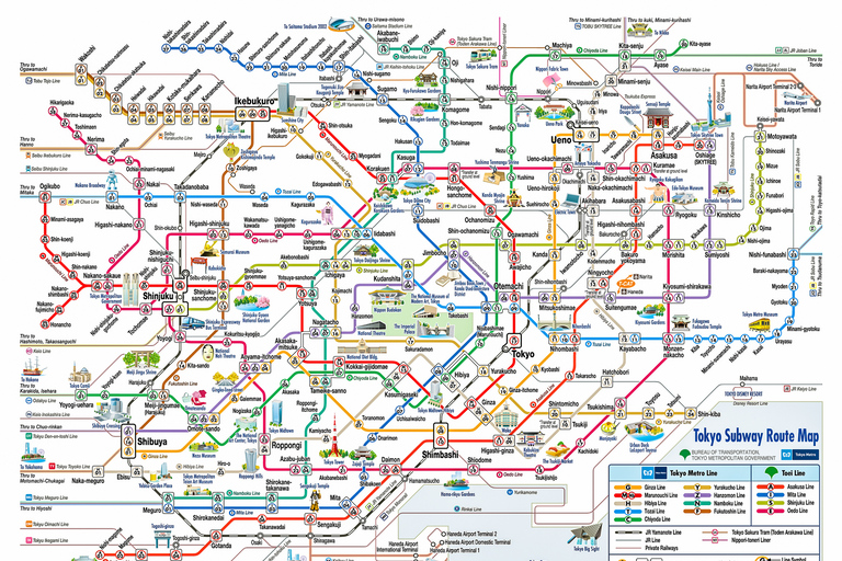 Tokio: 24-godzinny, 48-godzinny lub 72-godzinny bilet na metroKarnet 24-godzinny