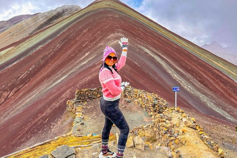 Depuis Cusco : Excursion d'une journée à Rainbow Mountain Vinicunca Color