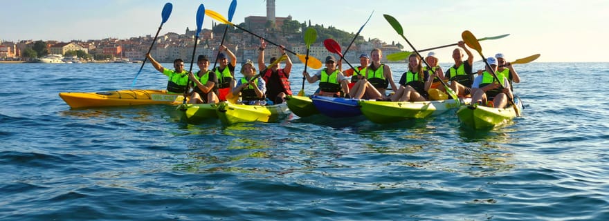 Rovinj - Excursion incroyable en kayak, plongée avec tuba, boisson gratuite et photos