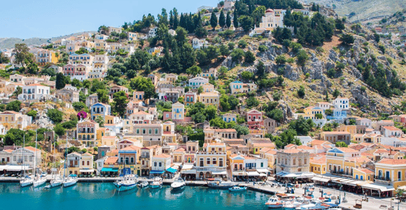 Rhodes: Boat trip to Symi island with swimming at St. George