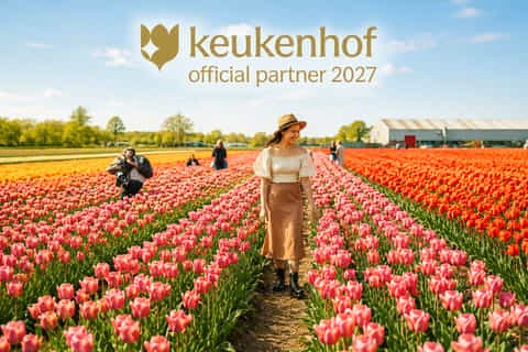 2026年北ホラント州のチューリップ畑＆庭園の訪問ベストツアー - 無料