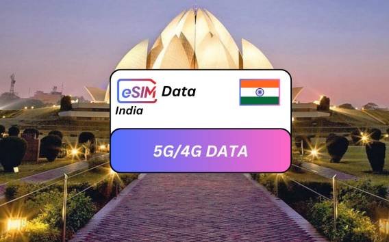 Neu Delhi: Indischer eSIM-Internet-Datenplan mit 24/7-Support