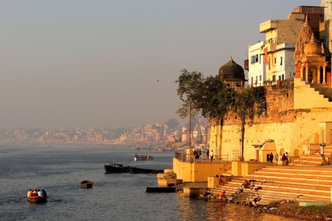 Varanasi:- Morning Varanasi Short Tour with Boat Ride Tour Guide + Roof Top Breakfast + Boat Ride + Pickup & Drop