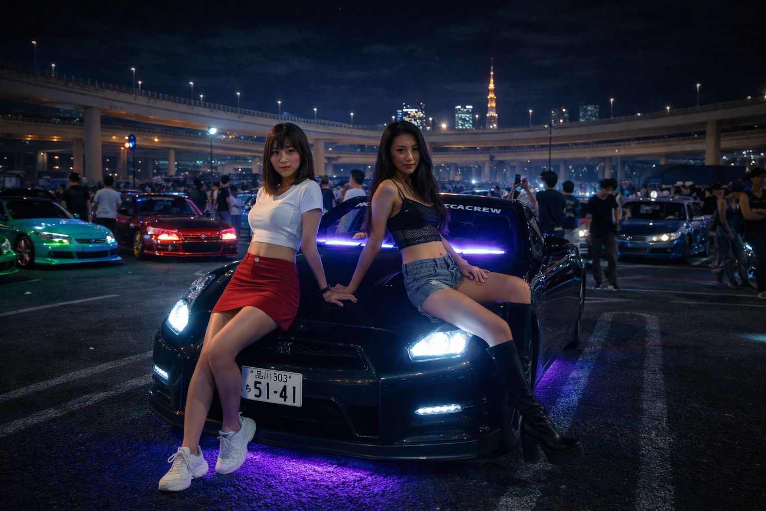 SPÄTABENDS-JDM-AUTOTREFFEN: 630 PS GTR R35
