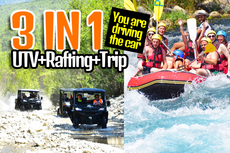 Antalya: Guided Self-Driven Jeep Tour with Rafting and Lunch