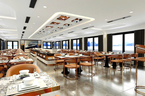 Leona 5 stars cruise explores Ha Long Bay extremely safely Leona 5 stars cruise explores Ha Long Bay:Pick up from Hanoi