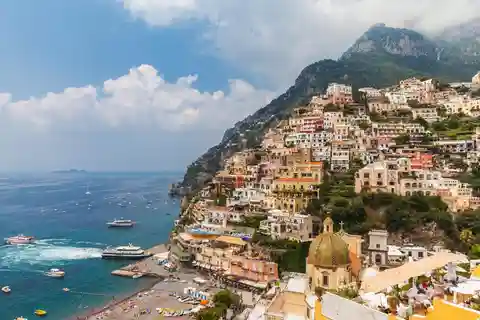 Fra Napoli: Sorrento, Positano og Amalfi dagstur med buss