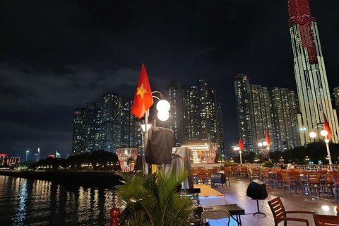 Saigon after dark: River Dinner & Live Music by Cruise Cruise without Transfer and Guide