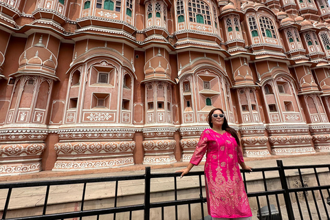 Jaipur: Full Day City Highlights Tour with Tour Guide Jaipur Day Tour with Private car + Guide + Lunch
