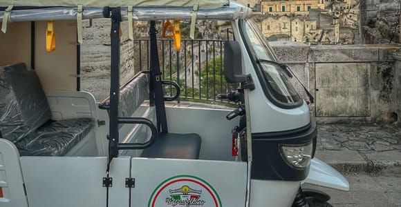 Matera: Drive the 100% Electric Automatic Tuk-Tuk and discover the ancient city