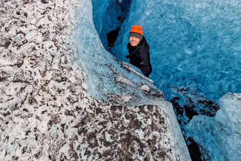 Jökulsárlón: Blauwe ijsgrot Tour en gletsjerwandelingJökulsárlón: 6-uur durende ijsgrottentocht