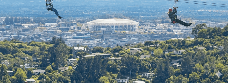 La tyrolienne la plus haute et la plus longue de Nouvelle-Zélande avec télésiège