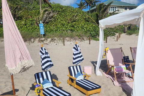 Deerfield Beach: Noleggio Cabana per un giorno in spiaggia tutto incluso!