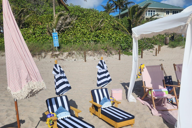 Boynton Beach: Noleggio Cabana per un giorno in spiaggia tutto incluso!