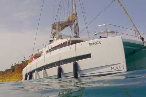 Lagos: Sunset Catamaran Cruise with Welcome Drink Private