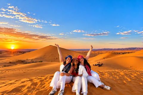 Marrakech: 3-Day Student Sahara Tour With Camp and Quad Adventure Pick: Luxury Camp & Sunset ATV Ride
