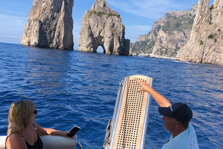 Capri Day Trip from Sorrento private boat free drink