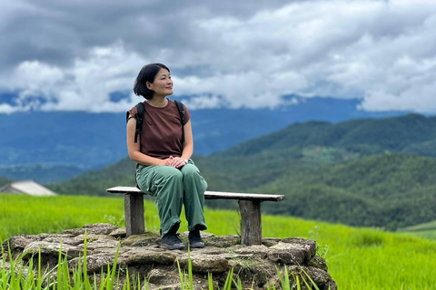 Os incríveis terraços dos campos de arroz de Ban Pa Pong Pieng. (Particular)