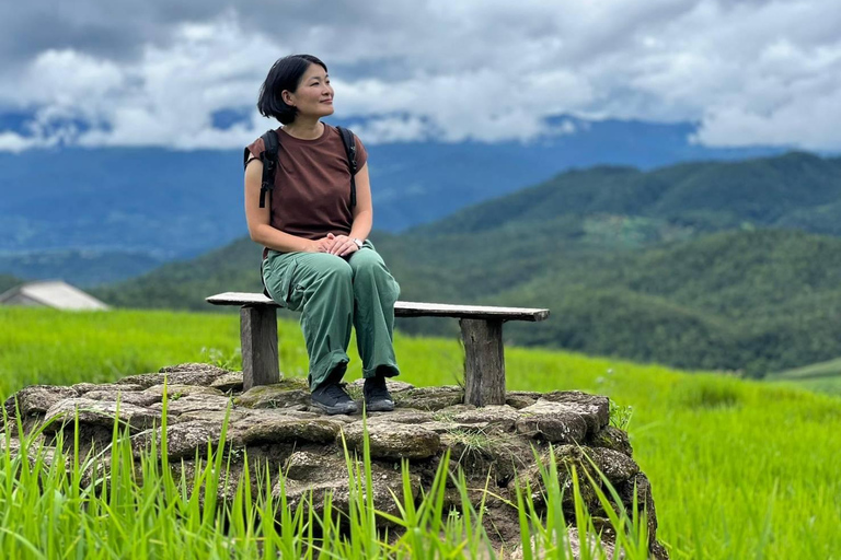 Os incríveis terraços dos campos de arroz de Ban Pa Pong Pieng. (Particular)