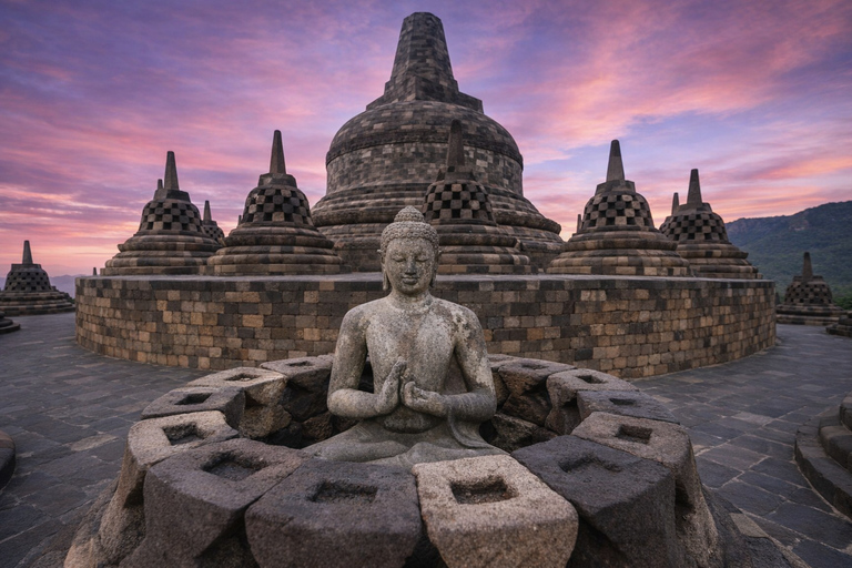 Yogyakarta: Dieng Plateau, Tea Plantation & Borobudur Sunset Dieng Plateau, Tea Plantation & Borobudur Include Ticket