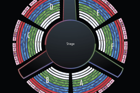 Las Vegas: Awakening Show Ticket at the Wynn Seats in Ruby Rows J-K