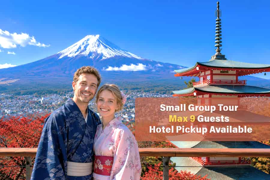 Tokio: Kleingruppentour zum Fuji und Kawaguchi-See – 6 Orte. Foto: GetYourGuide Tokio: Kleingruppentour zum Fuji und Kawaguchi-See – 6 Orte. Foto: GetYourGuide