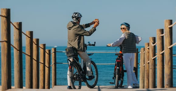 Almancil: Faro Island Guided Bike Tour with Coffee Break