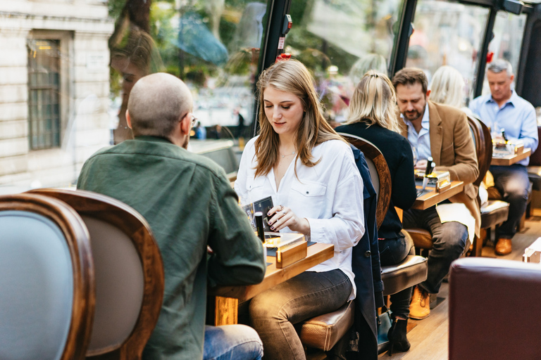 London: Bus-Tour mit luxuriösem 6-Gänge-Abendessen6-Gänge-Luxus-Abendessen mit Premium-Wein