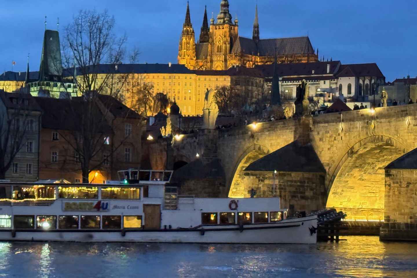 Evening cruise through Prague with buffet dinner