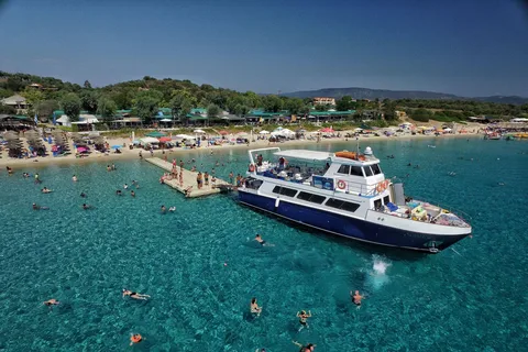 Ouranoupoli: Combo Cruise to Mount Athos & Ammoliani Island