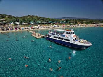 Ouranoupoli: Combo Cruise to Mount Athos & Ammoliani Island