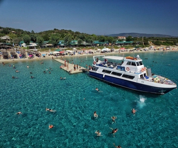Ouranoupoli: Combo Cruise to Mount Athos & Ammoliani Island