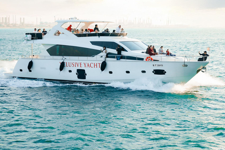 Dubai Harbor: Luxury Yacht Tour with BBQ Options Night Lights Tour