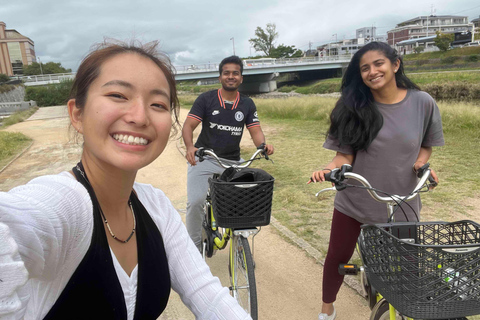 E-Bike Tour in Kyoto with Asuka, Japanese graduate student