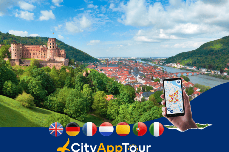 Heidelberg en 1 Día: Tour a pie con guía digital15 € - ticket de entrada dúo