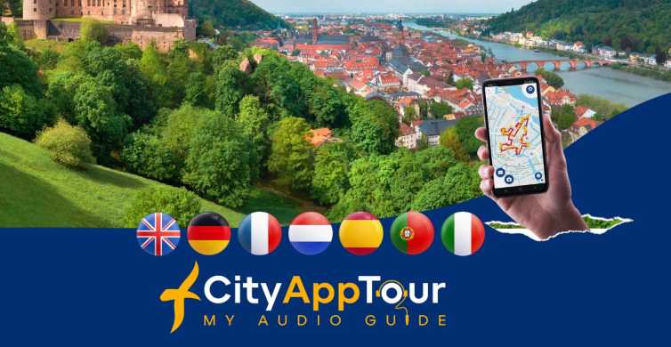 Heidelberg: Byvandring med audioguide i app