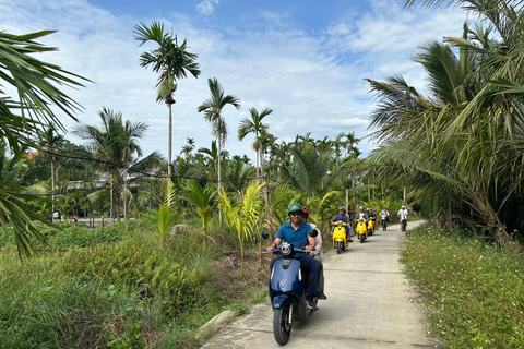 Hoi An Untold: E-scooter Tour to Countryside and Basket Boat