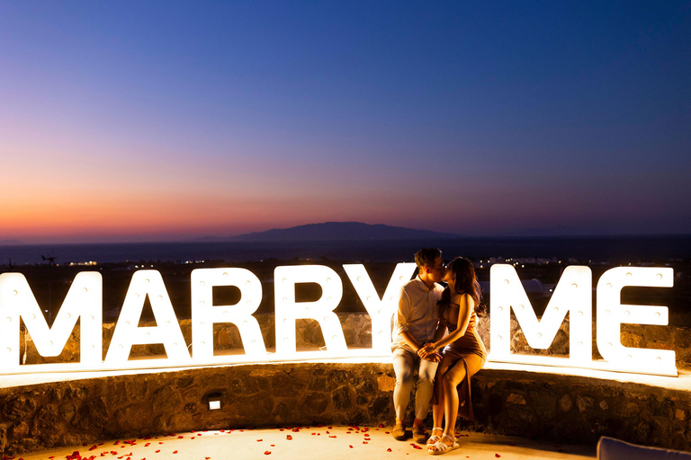 Santorini: Wedding Proposal with Sunset Views
