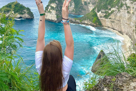 From Bali: Private Tour Highlights East and West Nusa Penida Meeting Point at Sanur Harbour