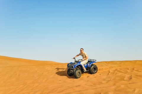 Dubai: Safari, Quad Bike, Camel Ride, and More Shared Tour With Quad Bike and BBQ Dinner