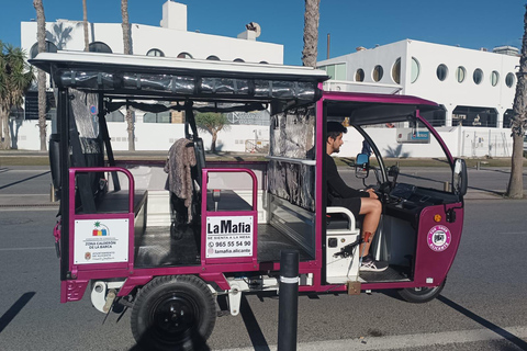 Alicante: Tour en Tuk Tuk Eléctrico 60 minutos Eléctrico